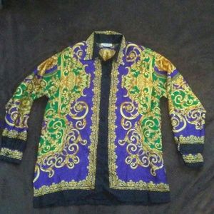 Vintage ornate button down